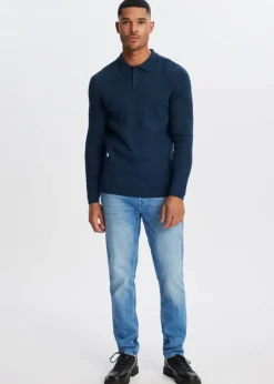 The Sting Polo met honinggraatdetail<Heren Polo's|Truien En Vesten