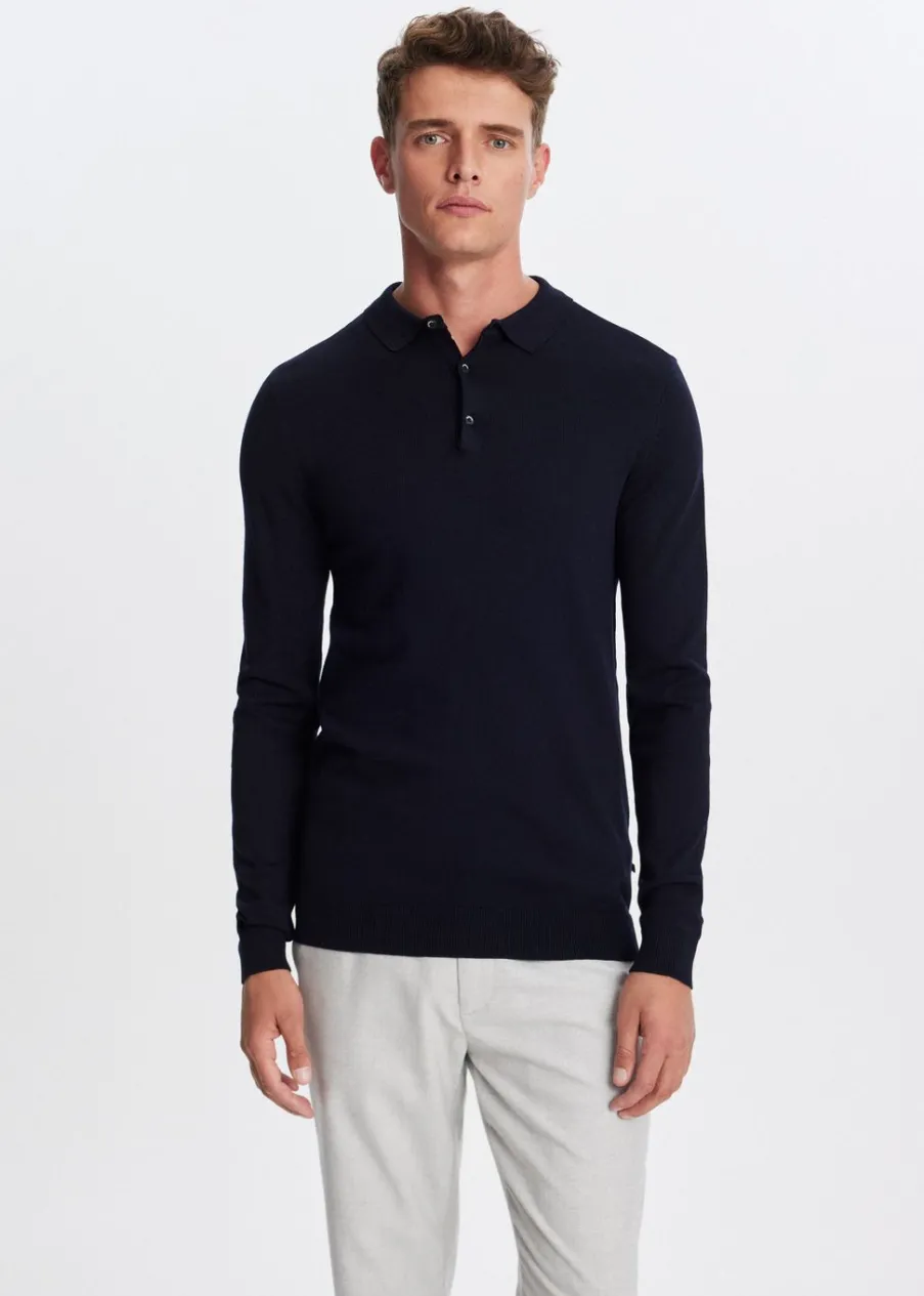 The Sting Polo met lange mouwen<Heren Polo's|Truien En Vesten