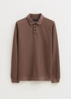 The Sting Polo met rib structuur<Heren Polo's|T-Shirts