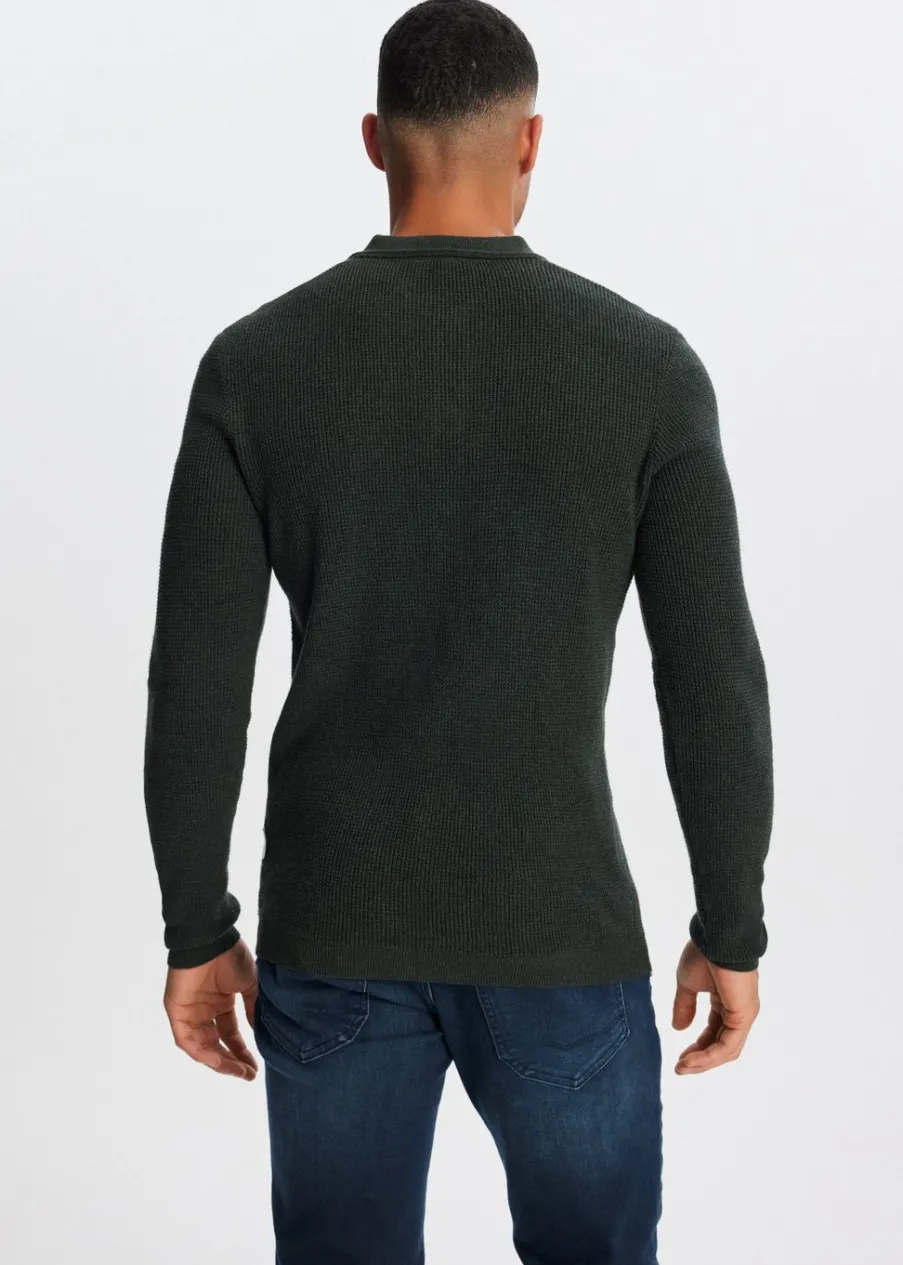 The Sting Polo met wafelstructuur<Heren Polo's|Truien En Vesten