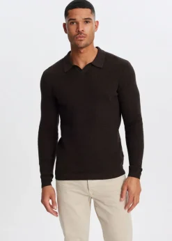 The Sting Polo met wafelstructuur<Heren Polo's|Truien En Vesten