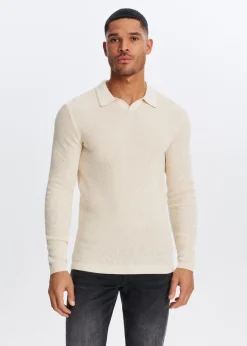 The Sting Polo met wafelstructuur<Heren Polo's|Truien En Vesten