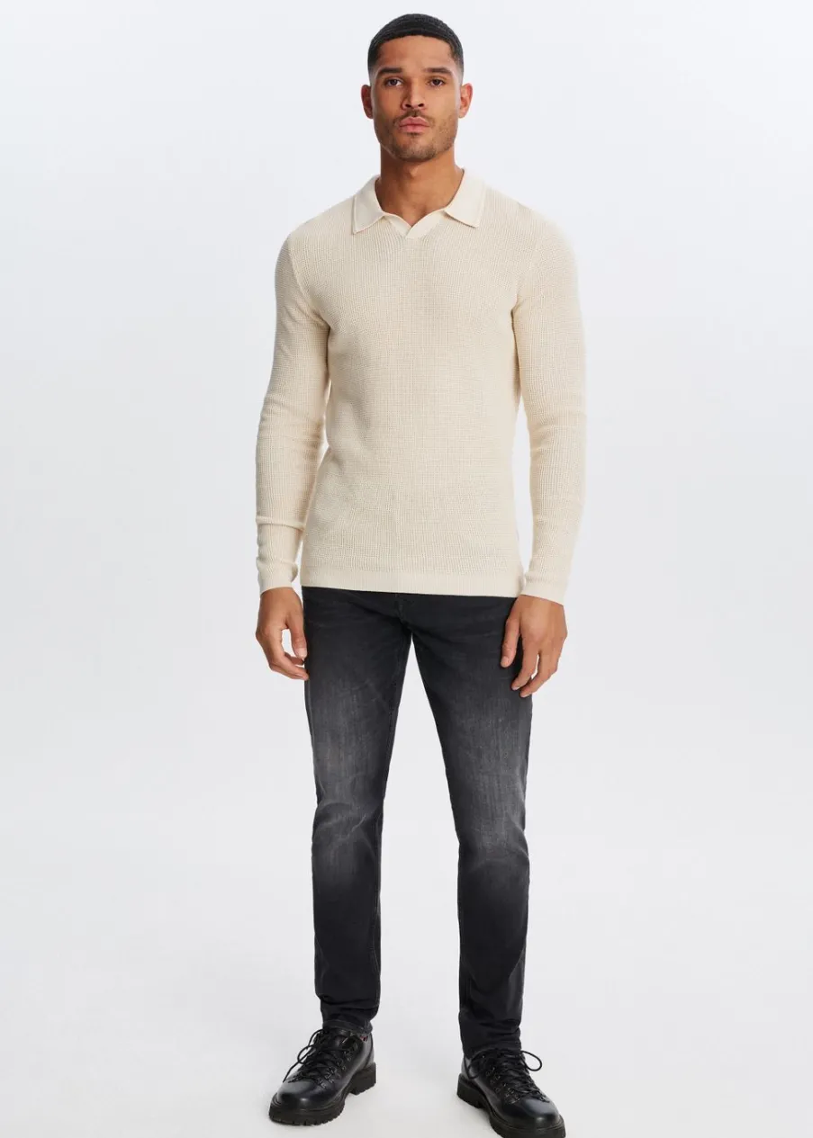 The Sting Polo met wafelstructuur<Heren Polo's|Truien En Vesten