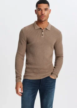 The Sting Polo met wafelstructuur<Heren Polo's|Truien En Vesten