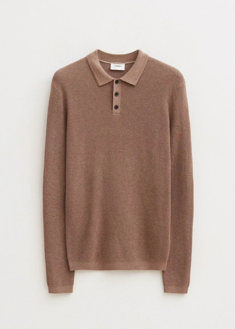 The Sting Polo met wafelstructuur<Heren Polo's|Truien En Vesten