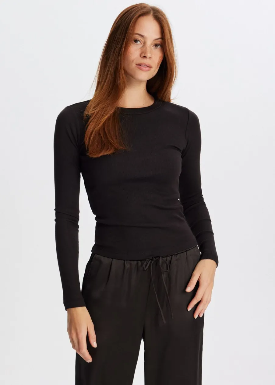 The Sting Rib t-shirt met lange mouwen<DAMES T-Shirts