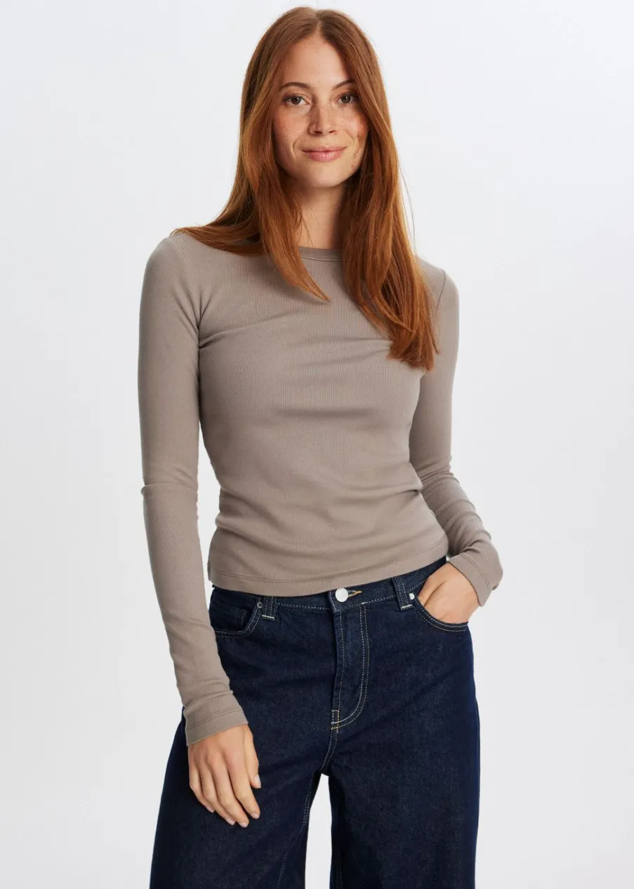 The Sting Rib t-shirt met lange mouwen<DAMES T-Shirts