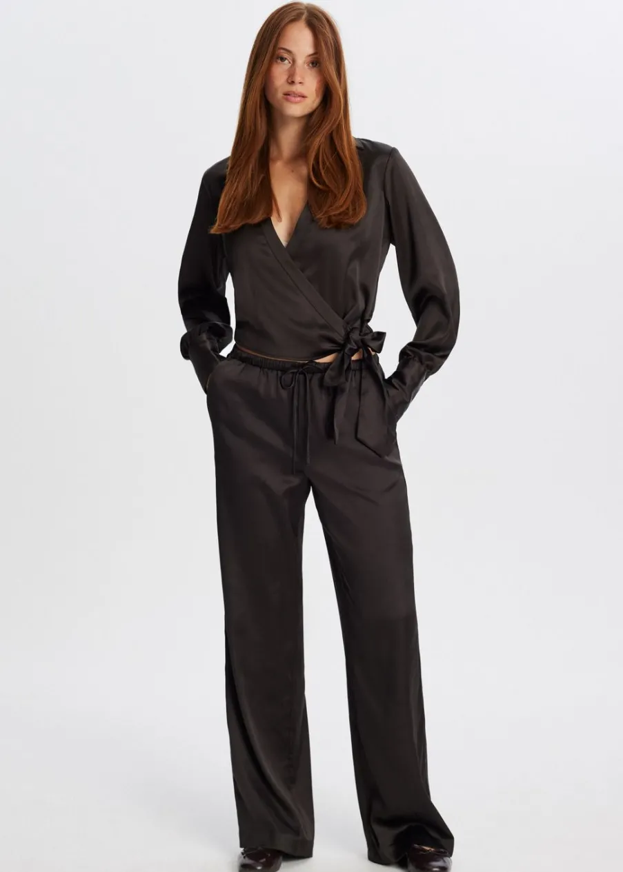 The Sting Satijnen broek<DAMES Broeken