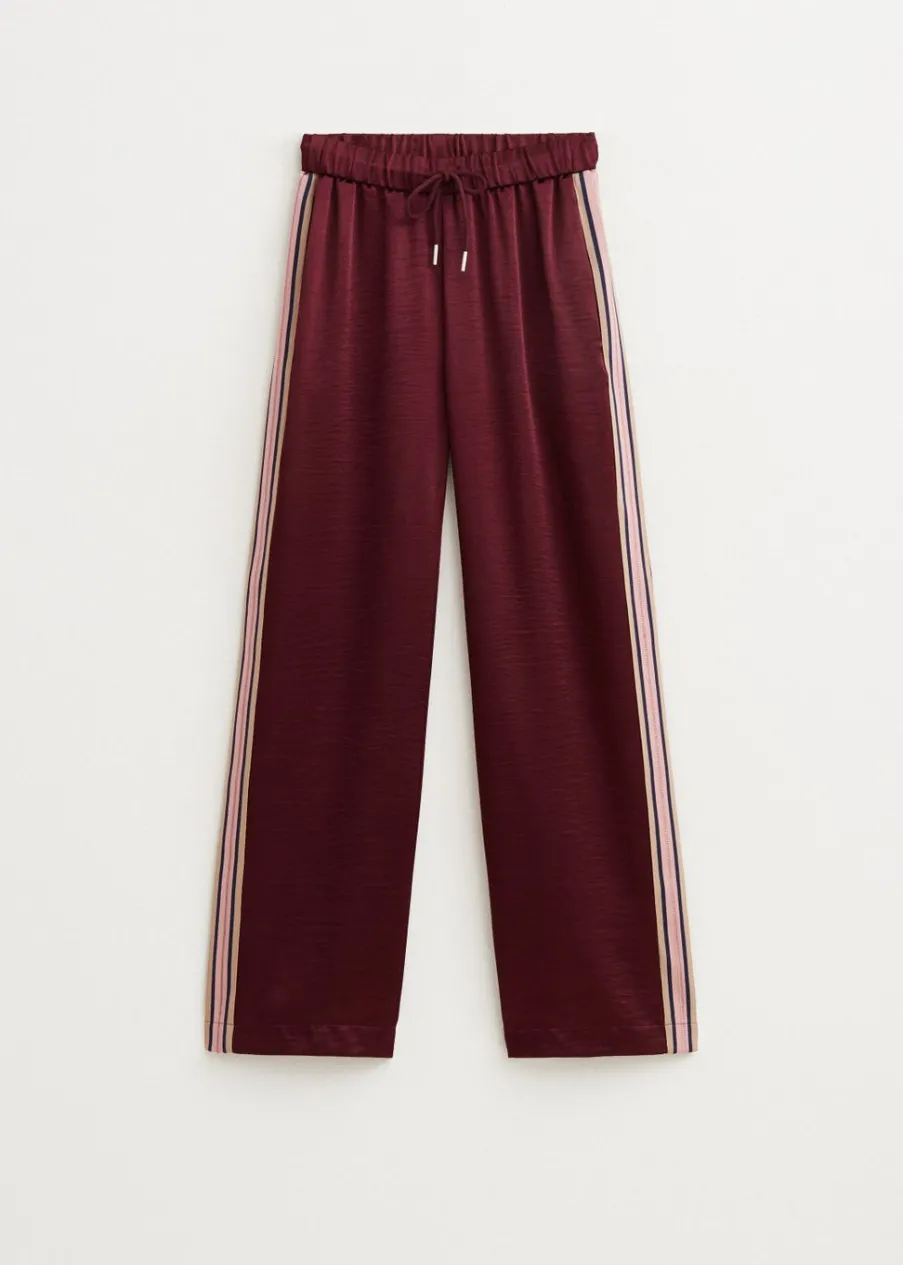 The Sting Satijnen broek met strepen<DAMES Broeken