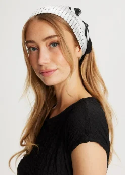 The Sting Satijnen sjaal met stippen<DAMES Sjaals