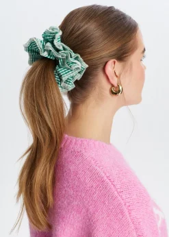 The Sting Scrunchie met ruitpatroon<DAMES Haaraccessoires