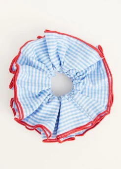 The Sting Scrunchie met ruitpatroon<DAMES Haaraccessoires