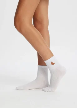 The Sting Sokken met geborduurd croissantje<DAMES Sokken