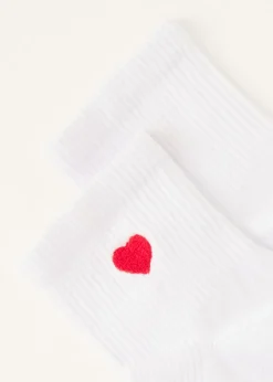 The Sting Sokken met geborduurd hartje<DAMES Sokken