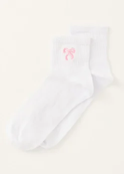 The Sting Sokken met geborduurd strikje<DAMES Sokken