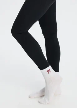 The Sting Sokken met geborduurd strikje<DAMES Sokken