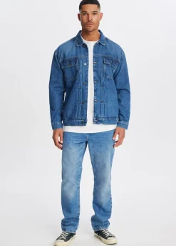 The Sting Spijkerjas met knopen<Heren Jassen