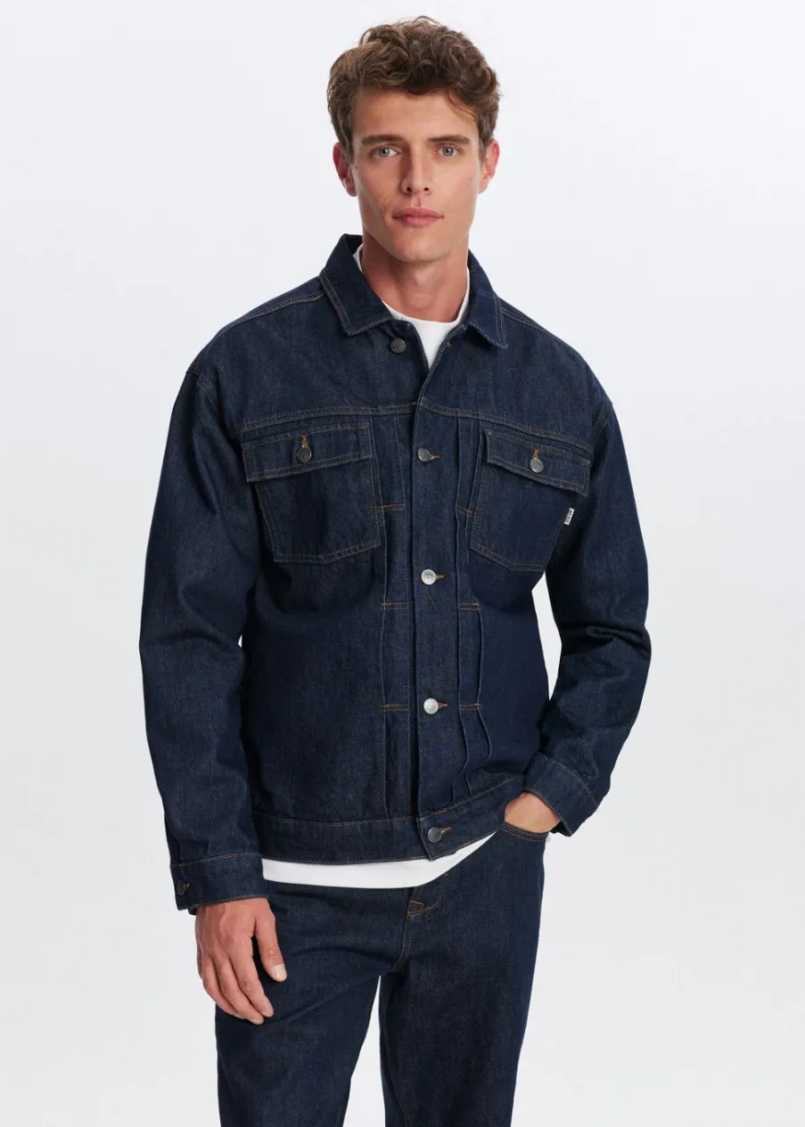 The Sting Spijkerjas met knopen<Heren Jassen