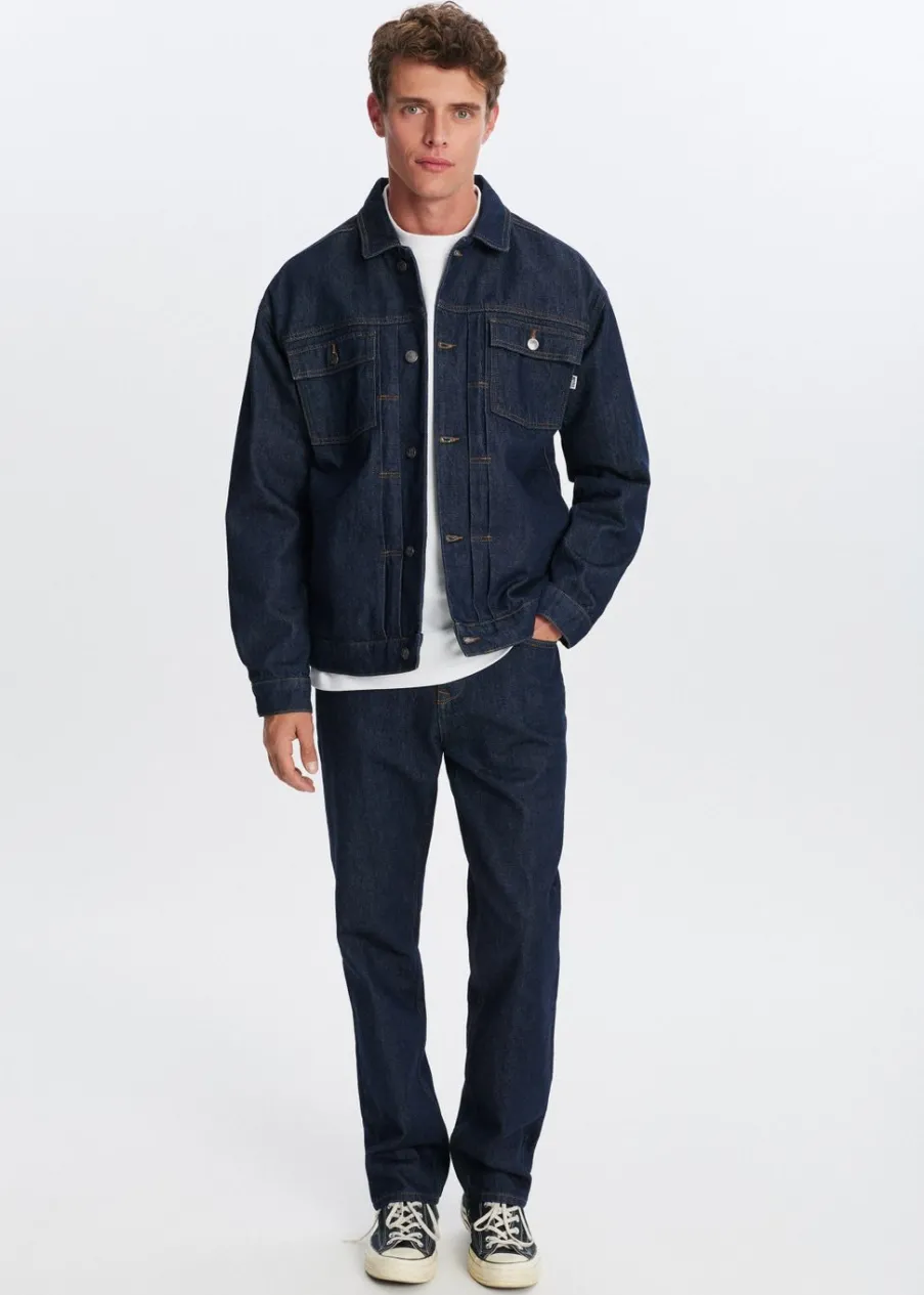 The Sting Spijkerjas met knopen<Heren Jassen