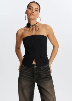 The Sting Strapless gilet<DAMES Tops