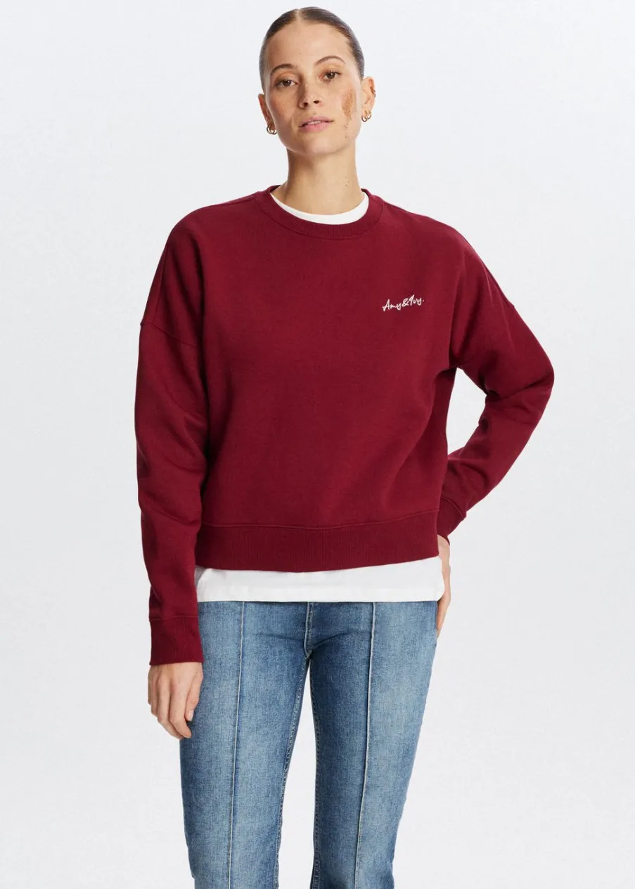 The Sting Sweater met broderie<DAMES Sweaters En Hoodies