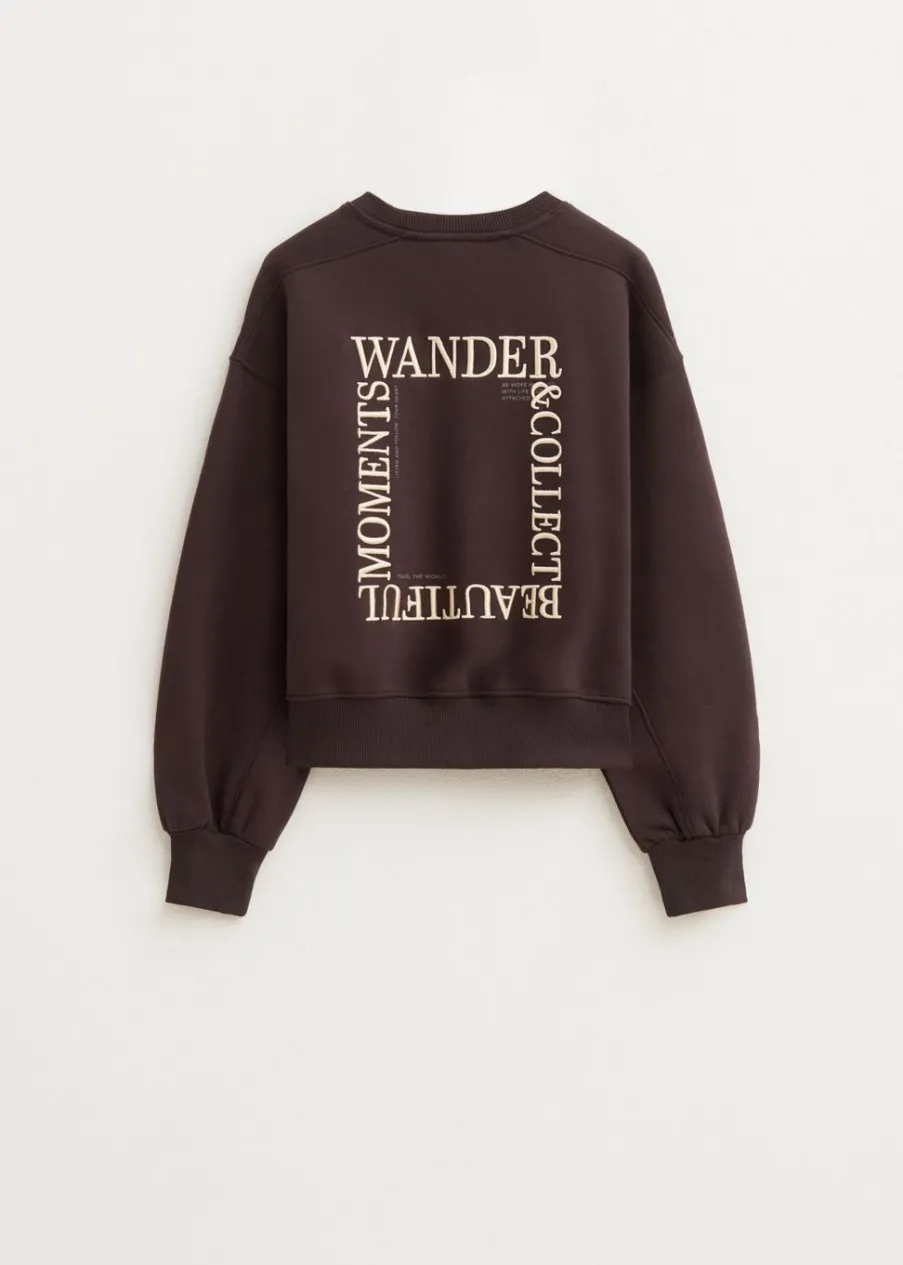 The Sting Sweater met collect print<DAMES Sweaters En Hoodies