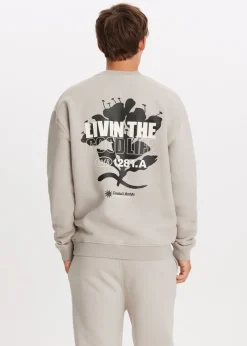 The Sting Sweater met print bloem<Heren Sweaters En Hoodies