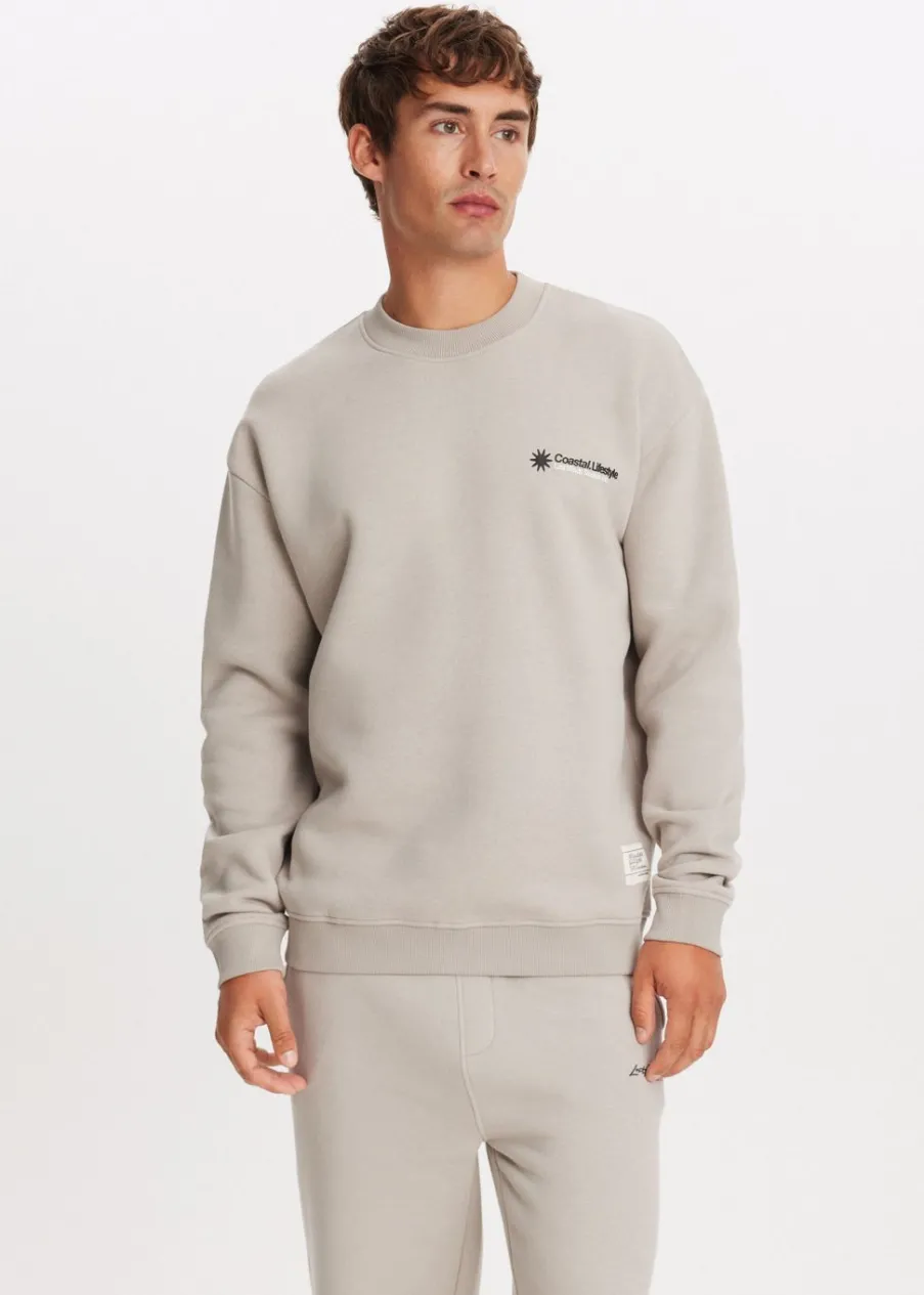 The Sting Sweater met print bloem<Heren Sweaters En Hoodies