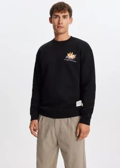 The Sting Sweater met print bloemen<Heren Sweaters En Hoodies