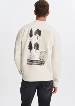 The Sting Sweater met print bomen<Heren Sweaters En Hoodies