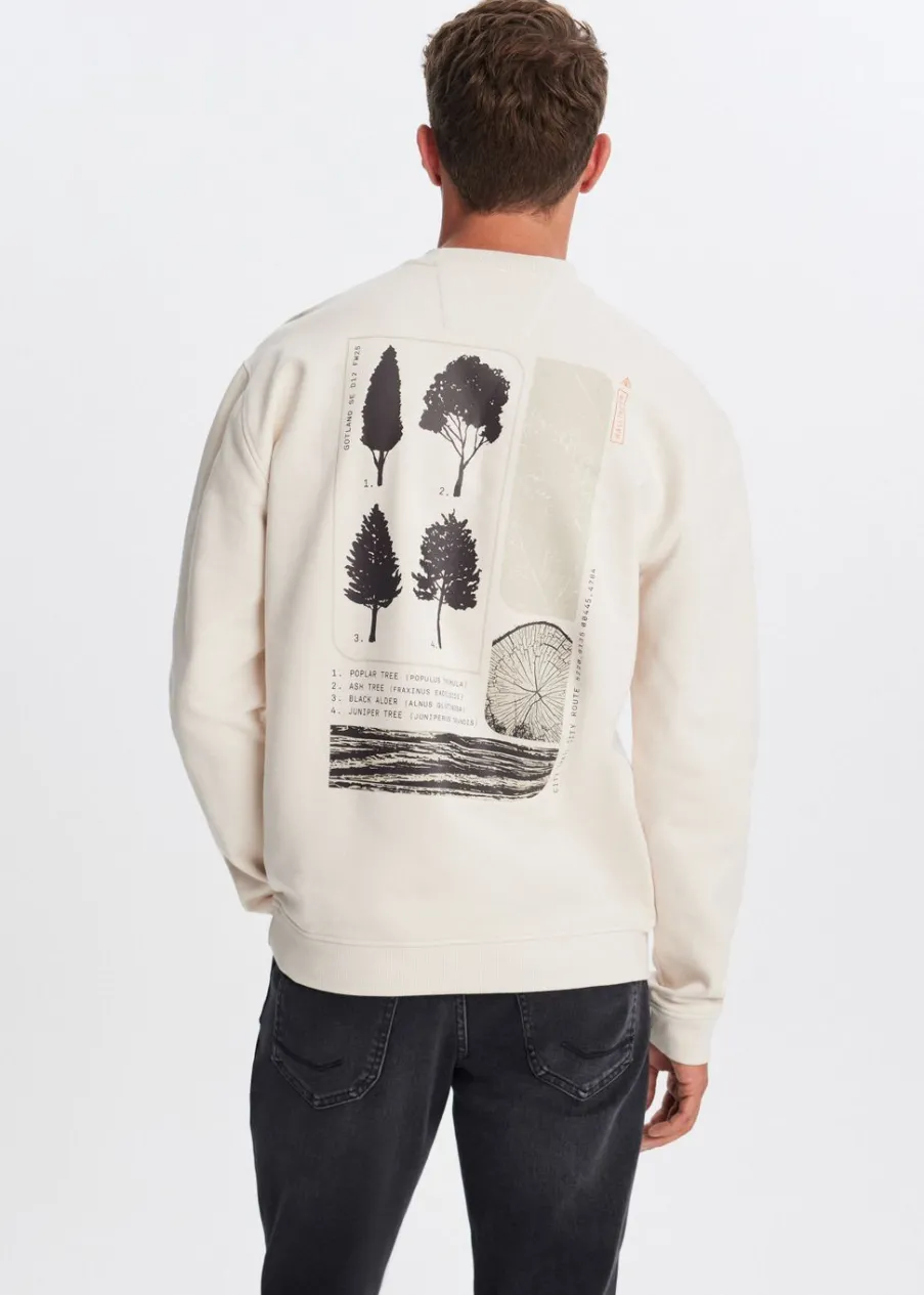 The Sting Sweater met print bomen<Heren Sweaters En Hoodies