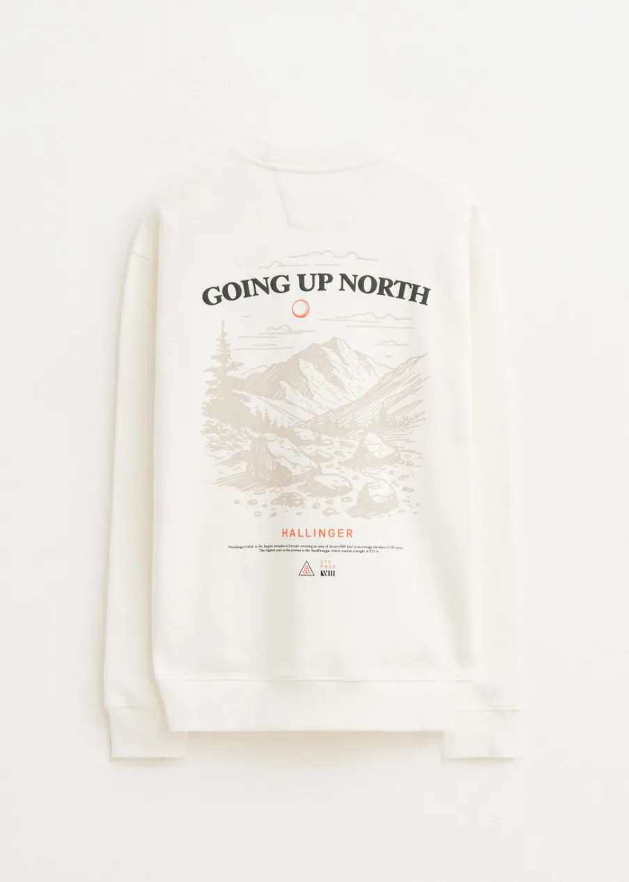 The Sting Sweater met print north<Heren Sweaters En Hoodies