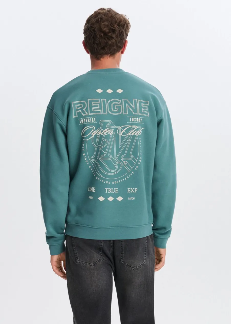The Sting Sweater met print reigne<Heren Sweaters En Hoodies