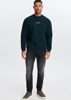 The Sting Sweater met print wereldbol<Heren Sweaters En Hoodies