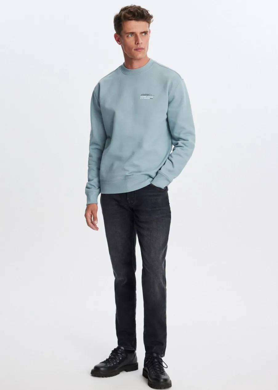 The Sting Sweater met print wereldbol<Heren Sweaters En Hoodies