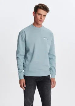 The Sting Sweater met print wereldbol<Heren Sweaters En Hoodies