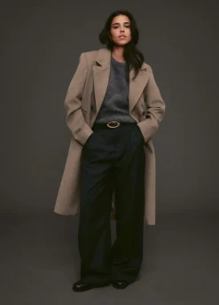 The Sting Tijdloze wolmix jas<DAMES Jassen