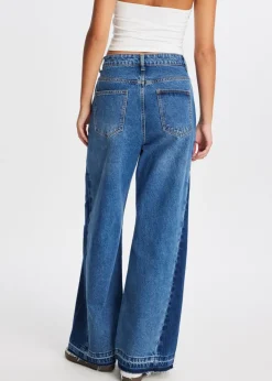 The Sting 2-tone wide leg jeans<DAMES Jeans