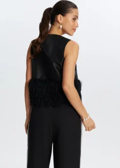 The Sting Top met franjes<DAMES Tops