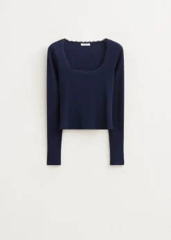 The Sting Top met ribstructuur<DAMES T-Shirts