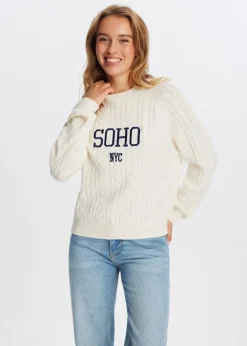 The Sting Trui met borduurdetail<DAMES Truien En Vesten