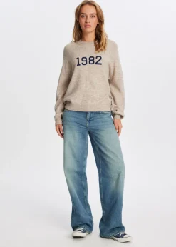 The Sting Trui met borduurdetail<DAMES Truien En Vesten