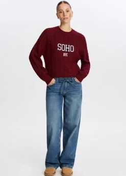 The Sting Trui met borduurdetail<DAMES Truien En Vesten