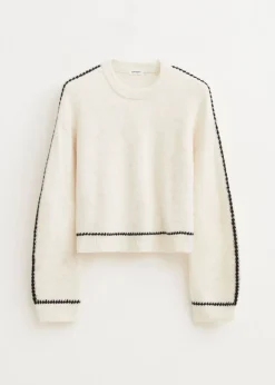 The Sting Trui met contrasterende details<DAMES Truien En Vesten