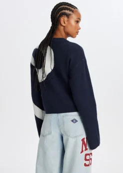 The Sting Trui met grote strik<DAMES Truien En Vesten