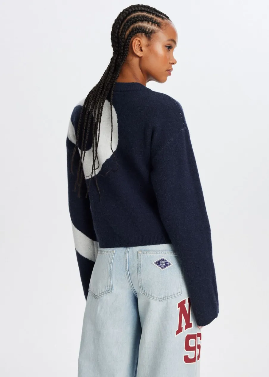 The Sting Trui met grote strik<DAMES Truien En Vesten