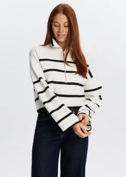 The Sting Trui met half zip<DAMES Truien En Vesten