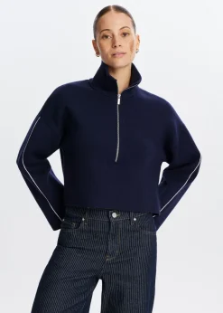 The Sting Trui met half zip<DAMES Truien En Vesten