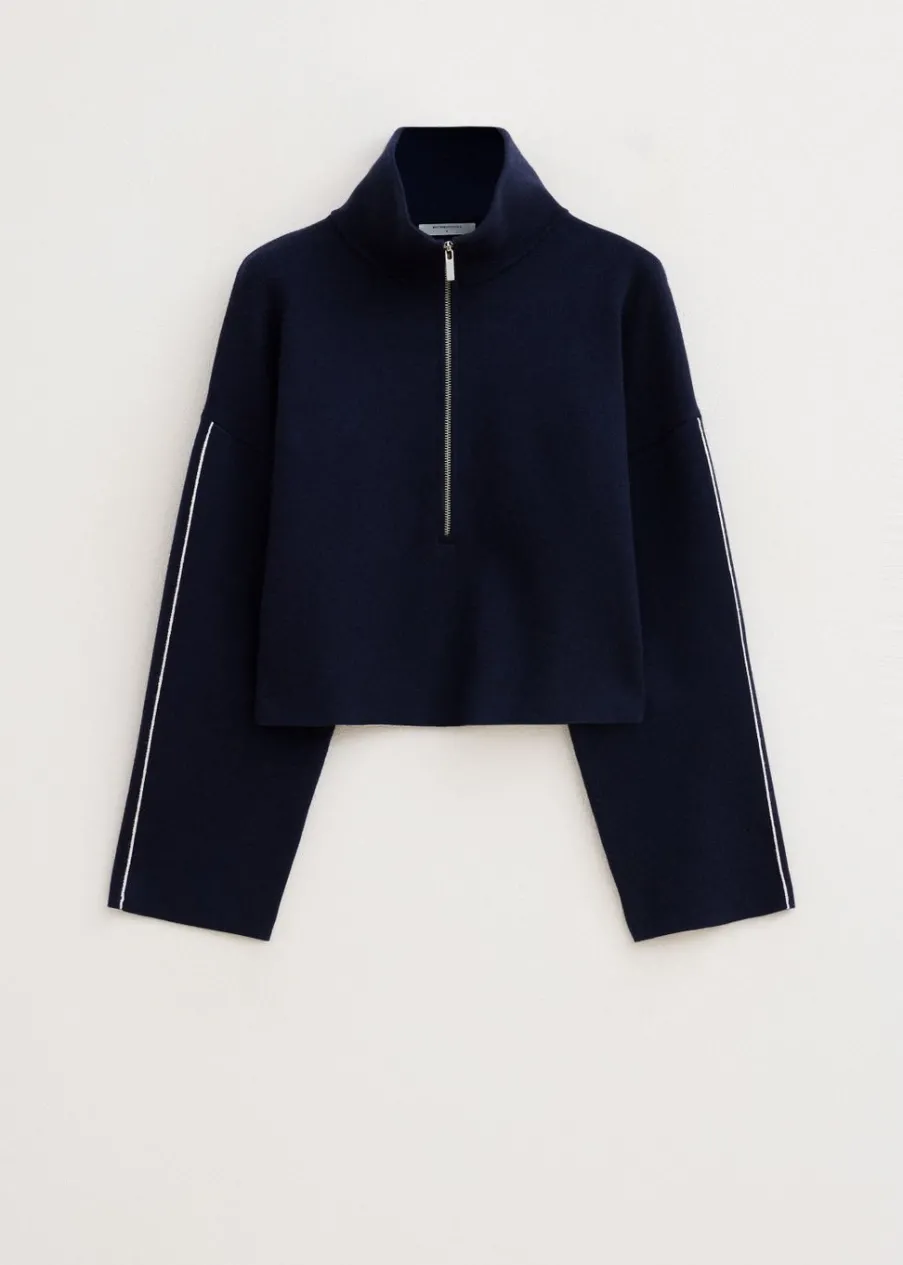 The Sting Trui met half zip<DAMES Truien En Vesten