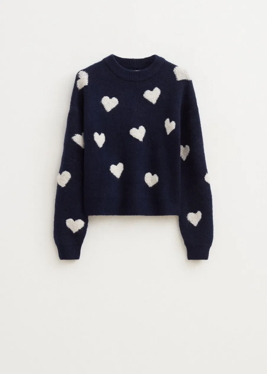 The Sting Trui met hartjes<DAMES Truien En Vesten